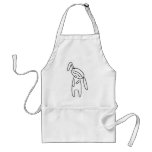 little bunny doll apron