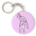 little bunny doll keychains