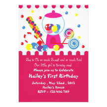 Little Candy Shop Invitation