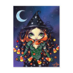 "Little Candy Witch" Postcard