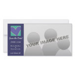 Little Cartoon Heart Blue Save the Date photo cards