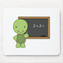 little chalkboard turtle mouse pads