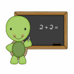 little chalkboard turtle photo sculptures