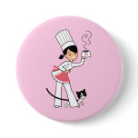 Little Chef Illustration on buttons