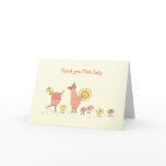 Little Chicks, Child Care Worker Thank You Card