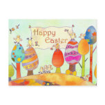 Little Chicks in Easter Land Postcard