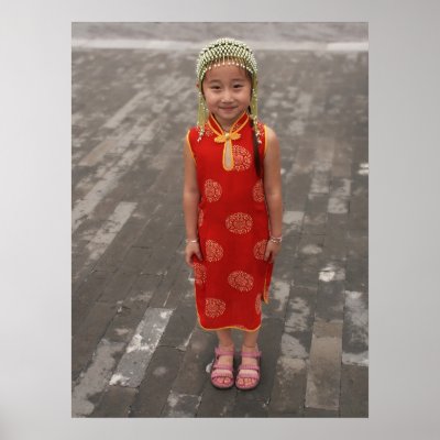 Little Chinese Girl Print by jeffcraighead