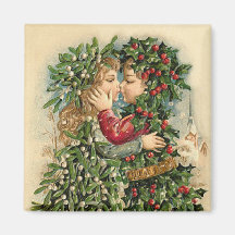 Little Christmas Kiss Magnet - Stocking Stuffer