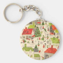 Little Christmas Village Keychains