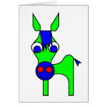 Little Claus and Big Claus - Green Horse Greeting Card