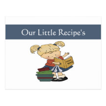 Little Cooks Recipe Card Post Card
