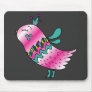 Little Crowned Pink Birdie Mouse Pad