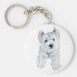 Little Curious Westie Key Chains