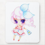 Little cutie with bunny bag mousepads