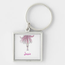 Little Dancer Key Fob Keychains