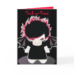 Little Demon Halloween Card for kids