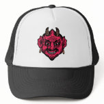 Little Devil Cartoon Head Face Horns Graphic Ympe