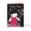 Little Devil Halloween Card for kids