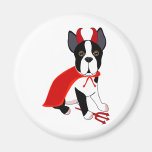 Little Devil Halloween Dog Fridge Magnets