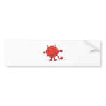 little devil inside red bumper sticker