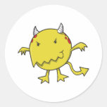 little devil inside yellow sticker