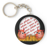 Little Deviled Egg Photo Frame keychains