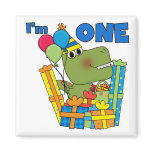 Little Dino 1st Birthday T shirts and Gifts Refrigerator Magnets