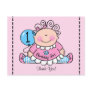 Little Doll 1st Birthday Postcard