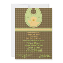 Little Duck Bib Invitation