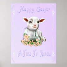 Little Easter Lamb Poster
