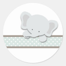 Little Elephant {Teal} | Stickers