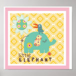 little elephant wall decor posters