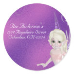 Little Fairy Girl Address Labels stickers