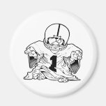 Little Football Dude Fridge Magnet