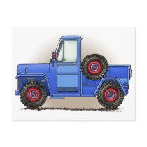 Little Four Wheel Pickup Truck Post Cards