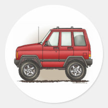 Little Four Wheel SUV Car Sticker