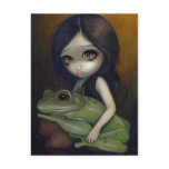 "Little Frog Girl" Postcard