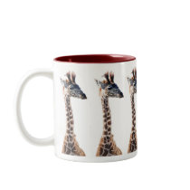 "Little Giraffe" Wildlife Animal Watercolor Coffee Mug
