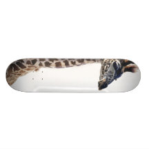 "Little Giraffe" Wildlife Animal Watercolor Skateboard Decks