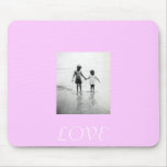 Little girl and boy in love holding hands mousepad