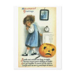Little Girl and Pumpkin postcards
