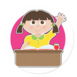 Little Girl at School