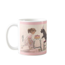 Little Girl & Dog Celelbration Mugs
