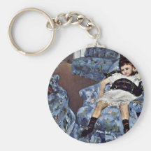 Little Girl In Blue Armchair By Cassatt Mary (Best Keychains
