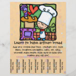 Little Girl loves teaching baking class tear sheet Flyer Design