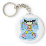 Little Girl Snow Angel Key Chains