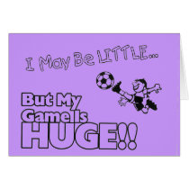 Little girl SOCCER Greeting Cards