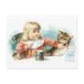 Little Girl With Cat Postcard