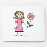 Little girl with happy flower