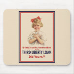 Little Girl WW1 Bond Poster mousepads